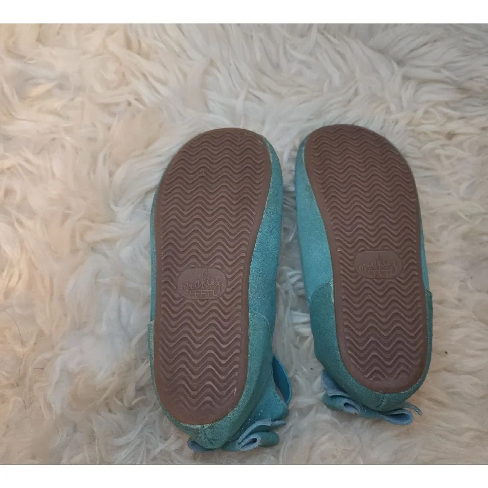 Monkey Feet Turquoise Kids Dress Shoes